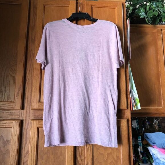 NWT MONROW Burn Out Oversized Crew Neck Tee Lavender - M - Picture 8 of 12